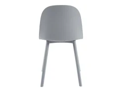 Silla Kalipo con cojín de asiento de terciopelo - Comodidad y modernidad-Color Gris claro