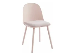 Silla Kalipo con cojín de asiento de terciopelo - Comodidad y modernidad-Color Gris claro