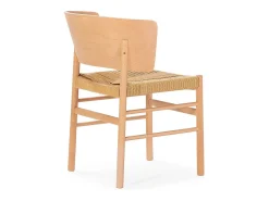 Silla KANURA de madera de haya natural y cuerda