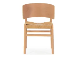 Silla KANURA de madera de haya natural y cuerda