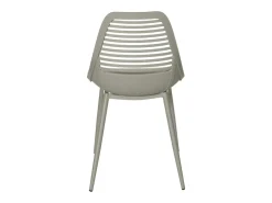 Silla Kyla de polipropileno y metal.-Color Verde almendra