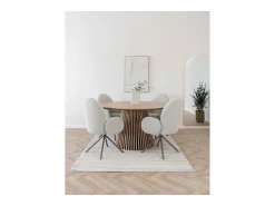 Silla Lana, Beige, 69x65x91,5 cm, Kendra Home