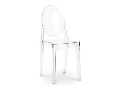 Silla Louiva gris transparente-Color Rojo transparente
