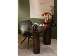 Silla LOUNA con reposabrazos – Tejido suave y patas de acero negro-Color Verde