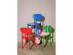 Silla madera haya maciza Verde SANDRO