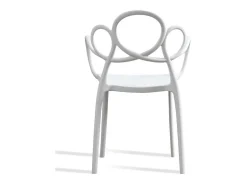Silla MALIANO de polipropileno – Interior y exterior-Blanco