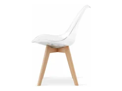 Silla MARK - patas transparentes / naturales x 1