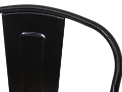 Silla MCW-A73 con asiento de madera, negro