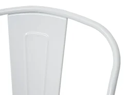 Silla MCW-A73 con asiento de madera, blanco