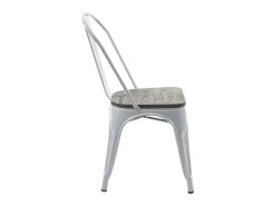Silla MCW-A73 con asiento de madera (juego de 2), gris