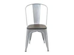 Silla MCW-A73 con asiento de madera (juego de 2), gris