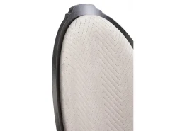 Silla medallón negra y beige en madera de Louis