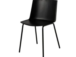 Silla moderna en polipropileno y metal Kova.-Color Blanco