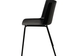 Silla moderna en polipropileno y metal Kova.-Color Blanco