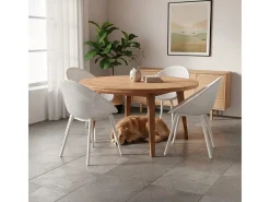 Silla moderna para bar al aire libre jardín cocina comedor Arielle - Blanco