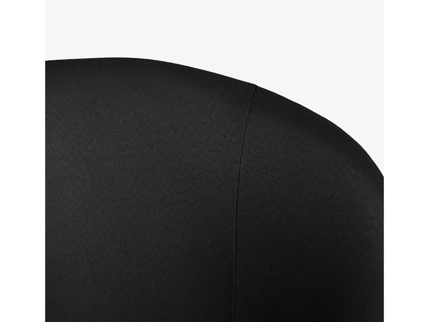 Silla moderna para comedor y cocina de diseño en tela Kadim - Negro
