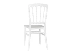 Silla Napoleón modelo reforzado en plástico blanco