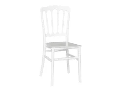 Silla Napoleón modelo reforzado en plástico blanco