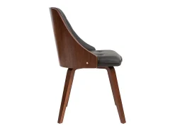 Silla negra y madera oscura FLUFFY