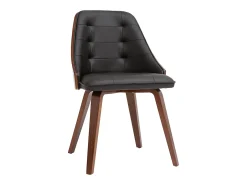 Silla negra y madera oscura FLUFFY