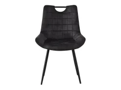 Silla 'NINO' de terciopelo gris, dimensiones H84 x L56 x P62.5, ideal para tu cocina o comedor.