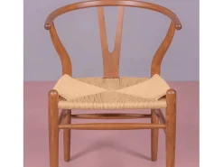 Silla nórdica en madera de nogal y cuerda ecológica - Wish - Nogal