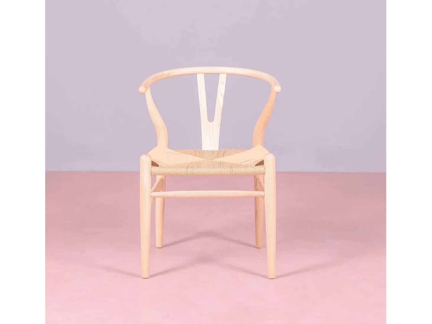 Silla nórdica en madera de fresno natural y cuerda ecológica - Wish - Fresno Natural