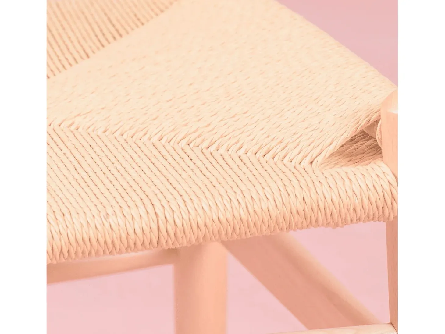 Silla nórdica en madera de haya natural y cuerda ecológica - Wish - Haya natural