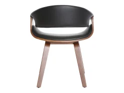 Silla nórdica negro y madera oscura ARAMIS