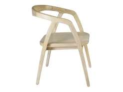Silla Olivia de madera maciza Sungkai 100% natural