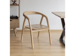 Silla Olivia de madera maciza Sungkai 100% natural