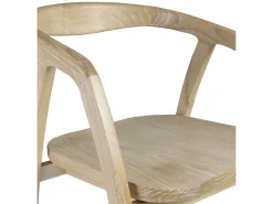 Silla Olivia de madera maciza Sungkai 100% natural