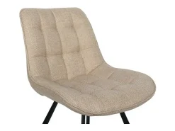 Silla PALMA – Tela beige – L51 x H80 x P61 cm – Confort y elegancia