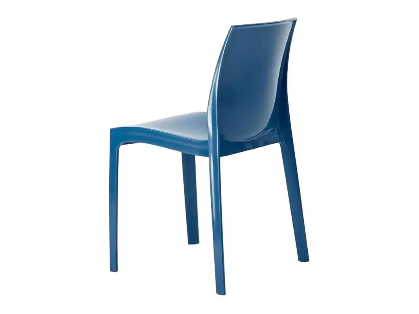 Silla para Cocina y Bar Ice Grand Soleil de Polipropileno Apilable - Azul Marino