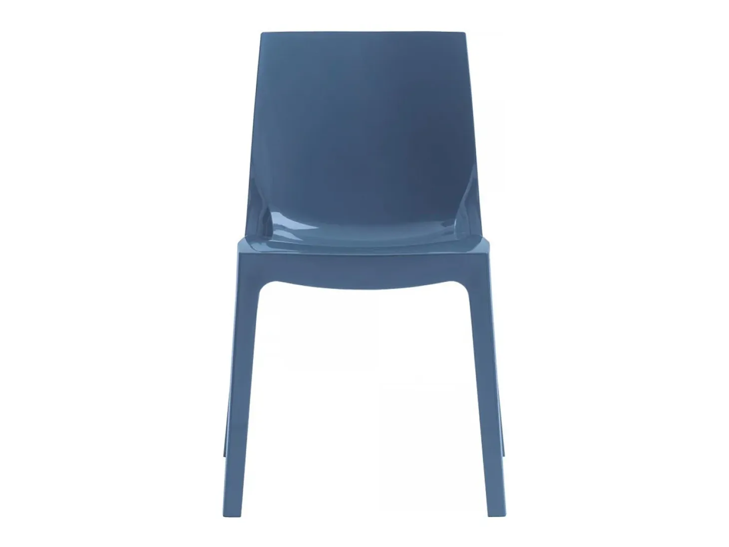 Silla para Cocina y Bar Ice Grand Soleil de Polipropileno Apilable - Azul Marino