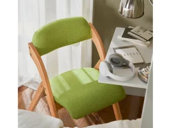 Silla Plegable de Madera con Asiento y Respaldo Tapizado Sillón para Cocina, Oficina 47 x 60 x 77 cm Verde FST92-GR SoBuy ES