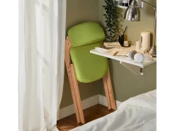 Silla Plegable de Madera con Asiento y Respaldo Tapizado Sillón para Cocina, Oficina 47 x 60 x 77 cm Verde FST92-GR SoBuy ES