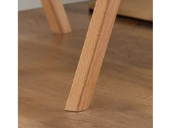 Silla Plegable de Madera con Asiento y Respaldo Tapizado Sillón para Cocina Oficina Gris Oscuro47 x 60 x 77 cm FST92-SG SoBuy ES