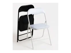 Silla plegable Taly negra - Juego de 2