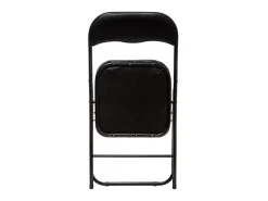 Silla plegable Taly negra - Juego de 2