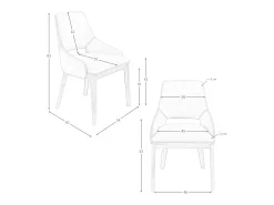 Silla polipiel marrón 4156 ANGEL CERDA