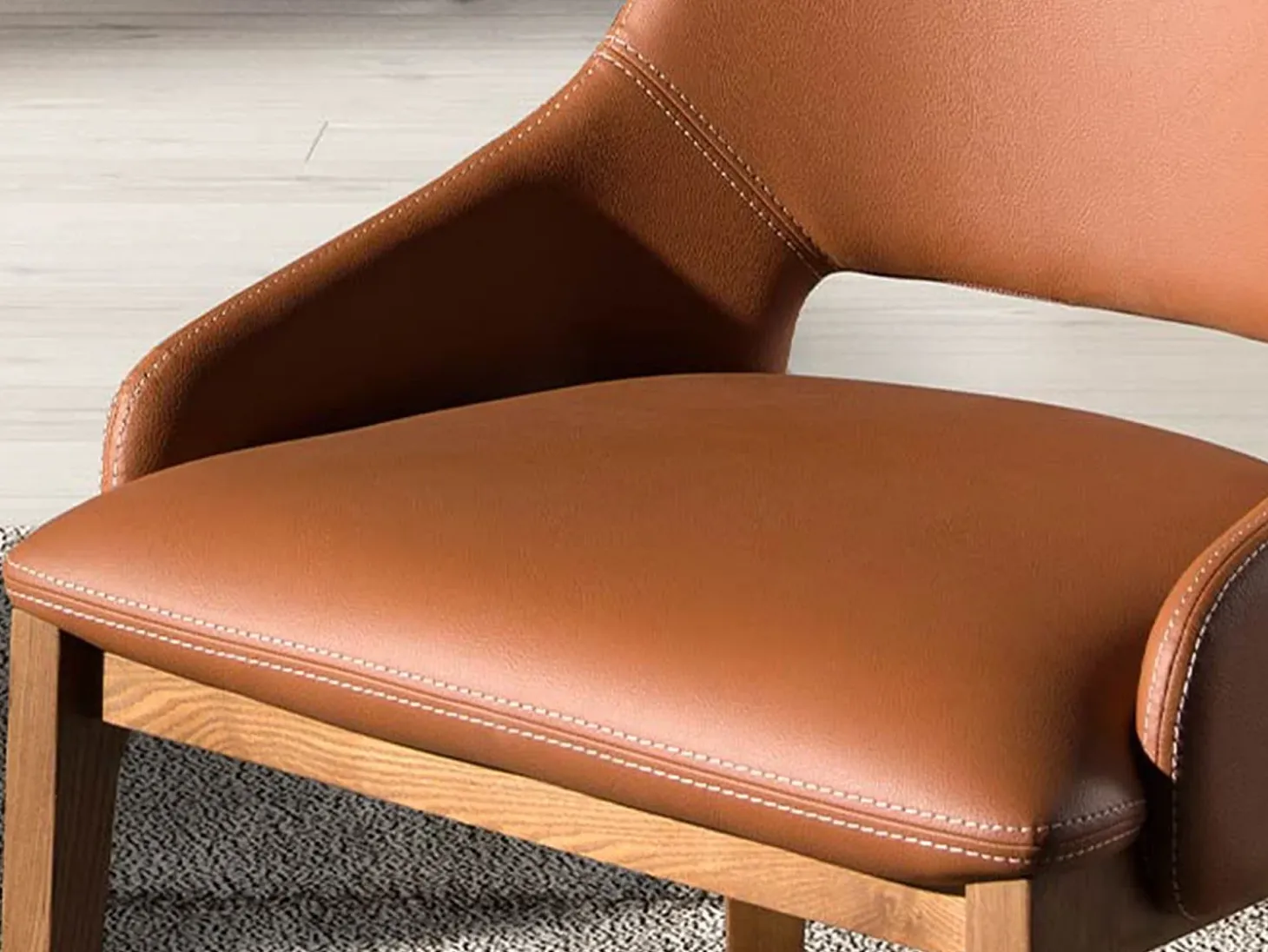 Silla polipiel marrón 4156 ANGEL CERDA