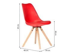 Silla Polipropileno Cojin Polipiel