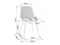Silla rápida negra de diseño moderno