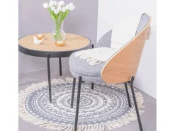 Silla rústica en madera de fresno natural - Earth - Gris