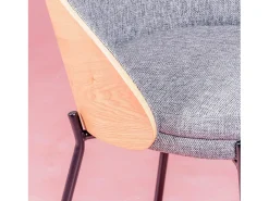 Silla rústica en madera de fresno natural - Earth - Gris