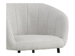 Silla SEVILLA – Tela beige – Patas de metal – Altura 79 cm – Estilo contemporáneo