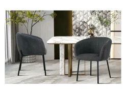 Silla SEVILLA Tela Gris oscuro, dimensiones H79 x L57 x P62, ideal para tu cocina o comedor