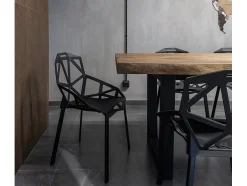 Silla Spider – Diseño moderno para interior y exterior-Azul