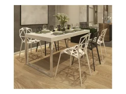 Silla Spider – Diseño moderno para interior y exterior-Azul